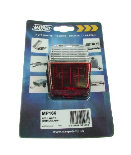 Maypole Jokon SPL115 Red/White Outline Marker Lamp (0806) Vertical MP166 - Maypole166DP.jpg