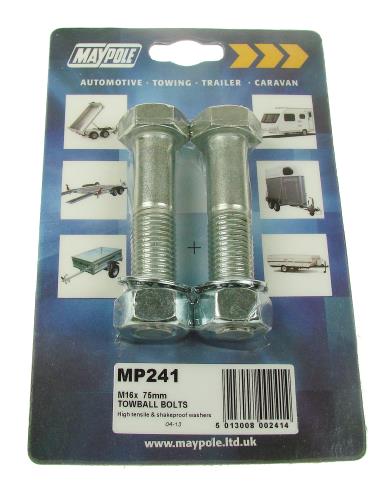 Maypole High Tensile (8.8) M16 Nuts & Bolts M16 x 75mm 2 Pack MP241 - Maypole241DP.jpg