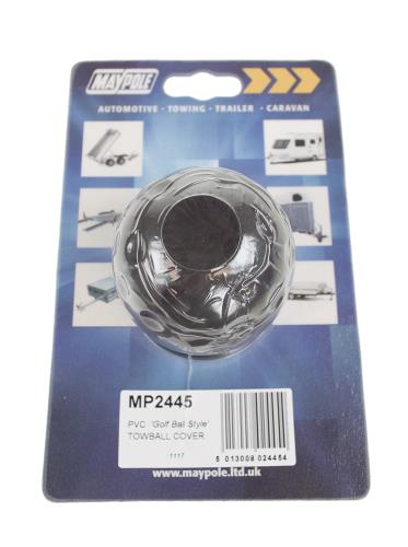 Maypole Black PVC Golf Ball Style Towball Cover fits 50mm towball MP2445 - Maypole2445b_dp.jpg