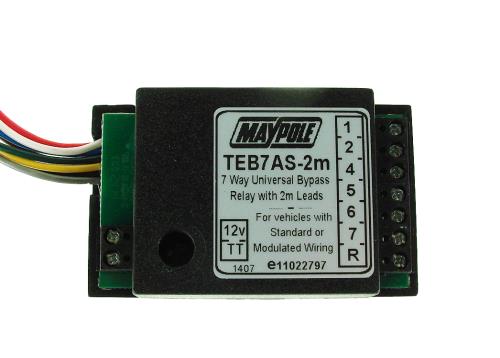 Maypole 12V 2m 7 Way Bypass Relay (dual voltage) trailer caravan MP3877B2M - Maypole3877B2M.jpg