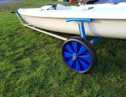 Maypole 14.5 Inch (370mm) Flat Free Launch Trolley Wheel MP4178 - Maypole4178fitted.jpg