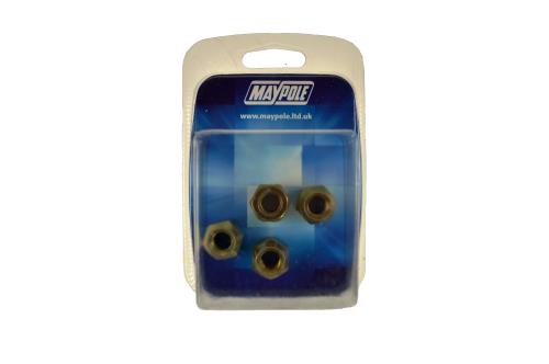 Maypole 4x 3/8 UNF Conical Nut For MP418 Unbraked Trailer Hubs MP4187 - Maypole4187-DP.jpg