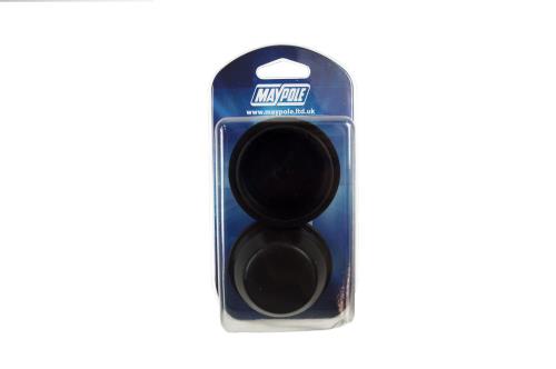 Maypole 2x Black Plastic Hub Caps For MP418 Trailer Hubs 51mm MP418C - Maypole418c-dp.jpg