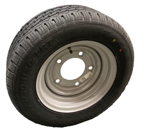 Maypole Silver Wheel and Tyre 12 Inch 195/60R12C 5 Stud 6.5 Inch PCD MP42215 - Maypole42215.jpg