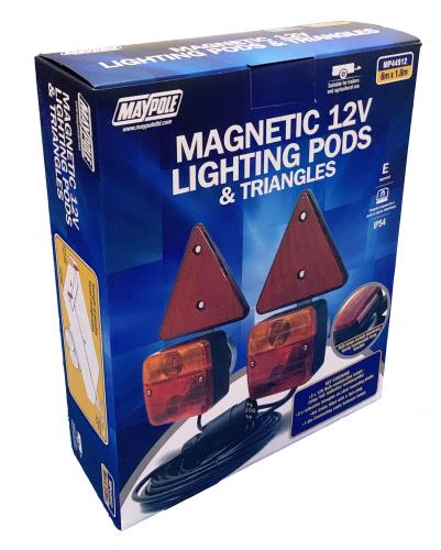 Maypole 12V Magnetic Lighting Pod With Triangles & 6m Trailer Cable MP44912 - Maypole44912_newDP.jpg
