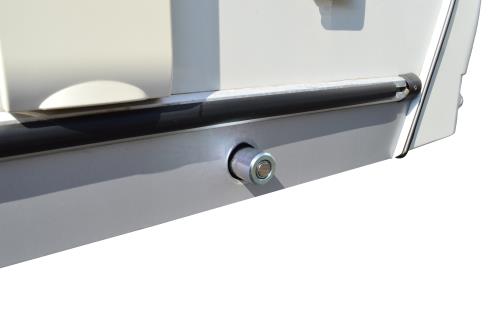 Maypole Caravan Leg Lock Security (Corner steady Lock) Dual Locking MP5491 - Maypole5491inplace.jpg