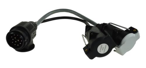 Maypole Caravan Adaptor Lead 13 Pin Vehicle to 7 Pin 12N/12S Trailer MP603 - Maypole603_new.jpg