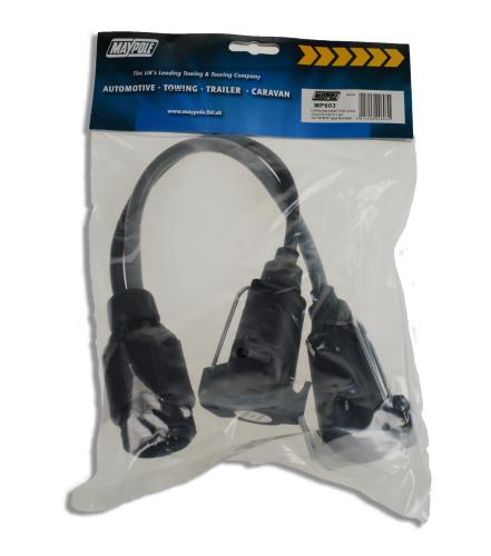 Maypole Caravan Adaptor Lead 13 Pin Vehicle to 7 Pin 12N/12S Trailer MP603 - Maypole603dp.jpg
