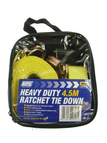 Maypole 38mm x 4.5 Metre 2500Kg Ratchet Strap and Hooks (J) MP606 - Maypole606DP.jpg