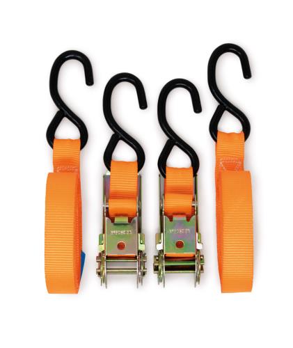 Maypole Pair of 700Kg Ratchet Strap and Hooks (S) tie down straps MP6070 - Maypole6070FlatOn.jpg