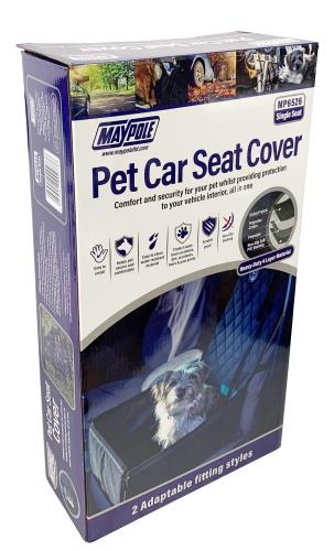 Maypole Single Seat Pet Protector Car Dog Seat Cover with Pet Belt MP6526 - Maypole6526dp.jpg