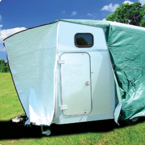 Maypole Green Horse Box Cover / Horse Trailer Cover fits 3.3m to 3.7m MP6595 - Maypole6595_horseboxzip.jpg