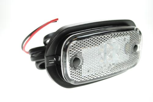 Perei 12/24V Clear LED Front Marker Lamp plus SuperSeal Socket MP8172BSS - Maypole8172B.jpg