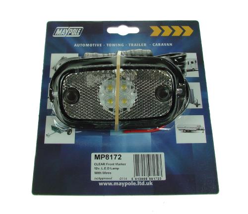 Maypole Perei 12/24V Clear LED Trailer Front Marker Lamp FM20 MP8172 - Maypole8172_DP.jpg