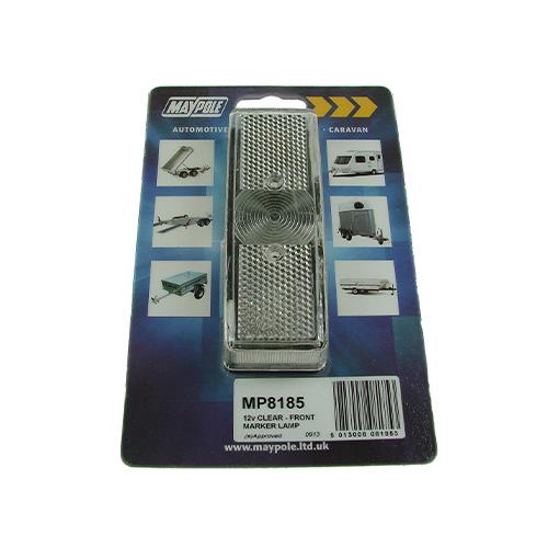 12V Radex Clear Front Bulb Marker Lamp V903 Integral reflector MP8185 - Maypole8185dp.jpg