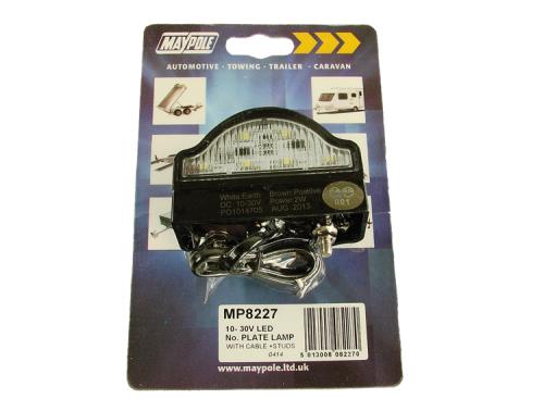 Maypole 10-30V LED Number Plate Light / Lamp Compact Design MP8227 - Maypole8227.jpg