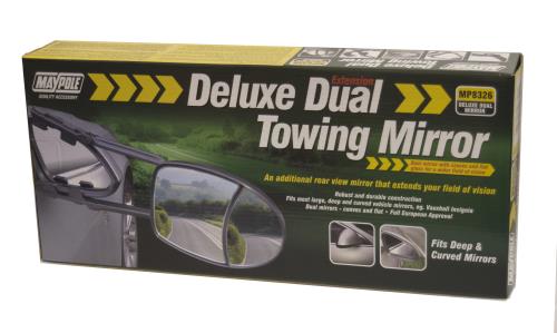 Maypole Towing Extension Mirror - Deluxe Dual Glass MP8326 - Maypole8326DP.jpg