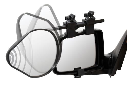 Maypole Single Pro View Towing Mirrors (Flat) for M1 type vehicles MP8330 - Maypole8330_3SWIVELMIRRORgraphicPLC.jpg