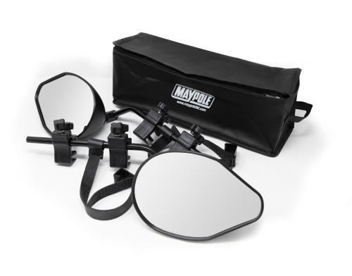 Maypole Single Pro View Towing Mirrors (Flat) for M1 type vehicles MP8330 - Maypole8330_TWINWITHBAGplc.jpg