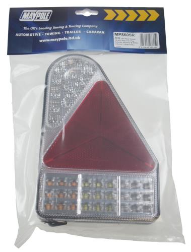 Maypole 10-30V LED Right Hand Triangle Combination Lamp MP8605R - Maypole8605R.jpg