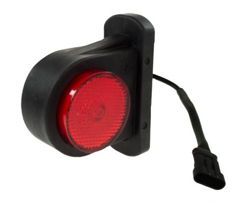 WAS 10-30V LED Red/White Outline Marker with SuperSeal Conn MP8709BS - Maypole8709BS.jpg