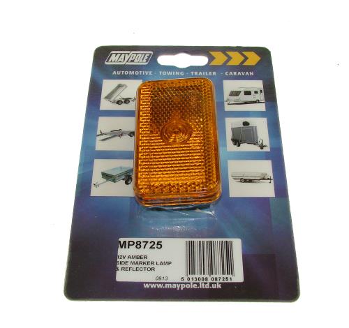 Maypole 12V Amber Side Bulb Slimline Marker Lamp MP8725 - Maypole8725DP.jpg