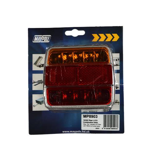 Maypole 12v/24v LED Combination Lamp with 15cm Cable MP8903 - Maypole8903dp.jpg