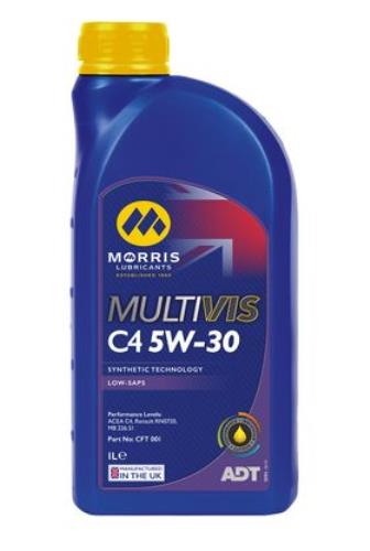 Morris Lubricants Multivis ADT C4 5W-30 Engine Oil 1Litre CFT001-MOR - Morris_Multivis_ADT_C4_5W-30CFT001.jpg