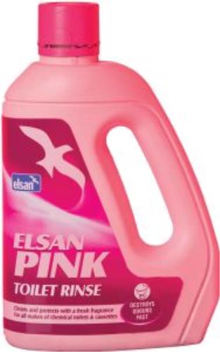 ELSAN PINK 2 Litre CARAVAN TOILET CLEANER QQ060365 - QQ060365.jpg