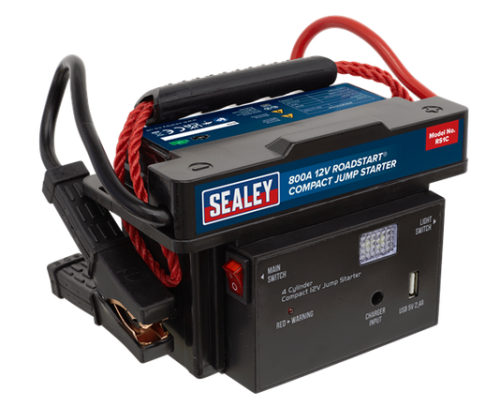 Sealey 900A 12V RoadStart® Compact Jump Starter with Case RS1C - RS1CImage1.png