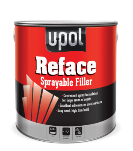 U-Pol REFACE Polyester Sprayable Filler White 1 Litre Tin UPOL/SF1 - RefaceTin.png