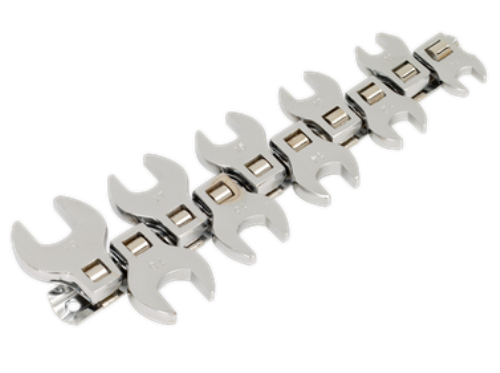 Sealey 10pc 3/8 inch Sq Drive Open-End Crows Foot Spanner Set S0866-SEA - S0866Image1.png