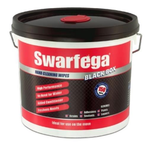 SWARFEGA BLACK BOX 150 HAND CLEANING WIPES - SBB150W - SBB150W.jpg