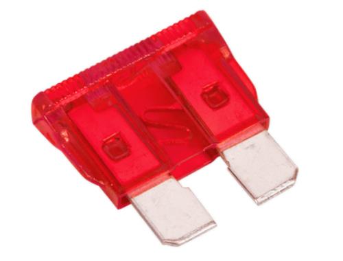 Sealey Automotive Standard Blade Fuse 10A Pack of 50 SBF1050 - SBF1050Image1.jpg