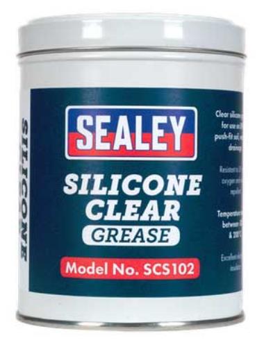 Sealey 500g Clear Silicone Grease Tin (UPVC push-fit) SCS102-SEA - SCS102Image2.jpg