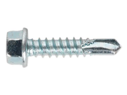 Sealey Self Drilling Screw 5.5 x 25mm Hex Head Zinc DIN 7504K 100x SDHX5525 - SDHX5525Image1.jpg