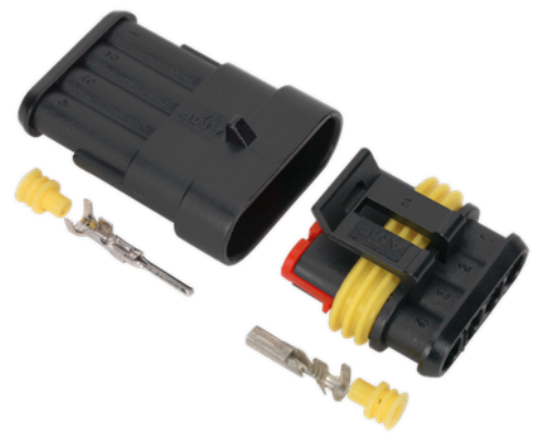 Sealey 4-Way Superseal Male and Female Connector SSC4MF-SEA - SSC4MFImage1.png