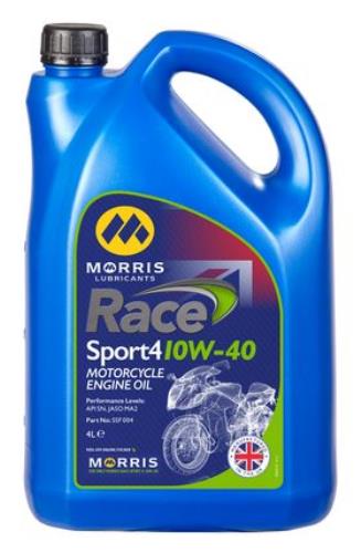 Morris Lubricants Race Sport 4 10W-40 4 Stroke Engine Oil 4 Litres SSF004-MOR - SSF004Morris_Race_Sport_4_10W-40_4L_15jz-m3.jpg