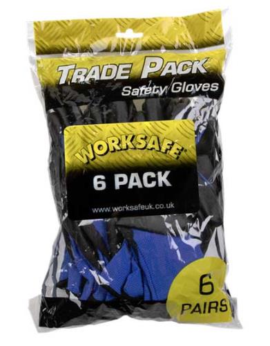 Sealey Lightweight Precision Grip Gloves (Extra Large) Pack of 6 Pairs TSP117XL/6-SEA - TSP117L6Image2.jpg