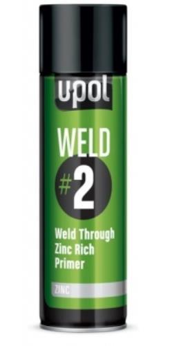 U-Pol WELD#2 Weld Through Primer 450ml Zinc AEROSOLS WELD/AL - UpolWeld2Zinc.jpg