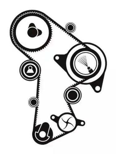 SKF Water Pump And Timing Belt Kit Audi Ford Mitsubishi Seat Skoda VW VKMC01148-2 - VKMC01148-2Image2.png