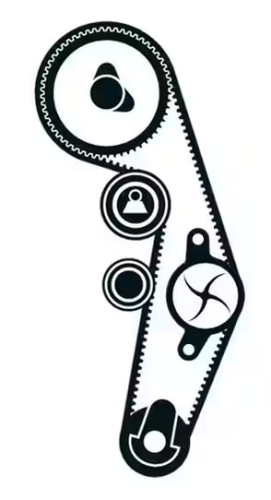 SKF Water Pump And Timing Belt Kit Audi Ford Jeep Seat Skoda VKMC01250-2 - VKMC01250-2Image2.png