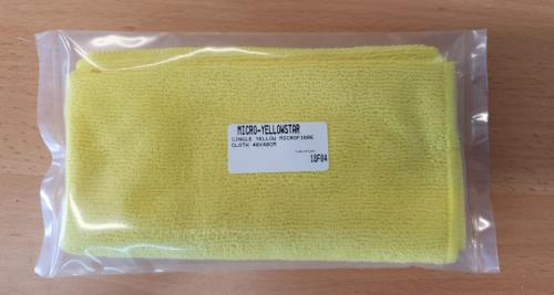 Single Yellow Microfibre Cloth 40 x 40cm MICRO-YELLOWSTAR - YellowStar2.jpg