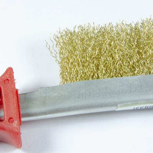Jefferson Plastic Handle Brass Coated Wire Brush JEFBRPBC03-JEFF - jefbrpbc03__1_1.jpg