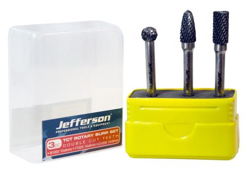 Jefferson 3 Piece TCT Rotary Burrs (HSS Diamond Tooth Cut) JEFBURTCTR03-JEFF - jefburtctr03_2.jpg