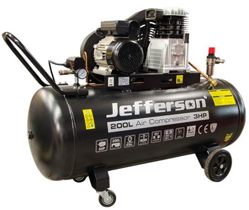 Jefferson 200 Litre 3HP 10 Bar Compressor (230V) JEFC200L10B-230-J - jefc200l10b-230_1.jpg