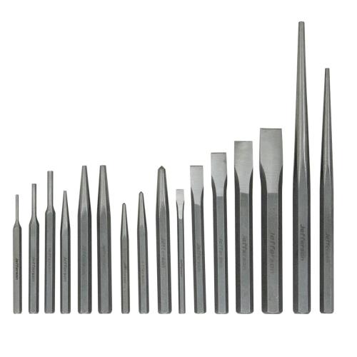 Jefferson 16 Piece Chisel and Punch Set Carbon Steel JEFCHIPUNS-16-JEF - jefchipuns-16__1.jpg
