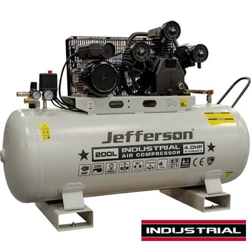 Jefferson 200 Litre 4HP 10 Bar Air Compressor (230V) JEFCIND200L-4.0-J - jefcind200l-4.0_1.jpg