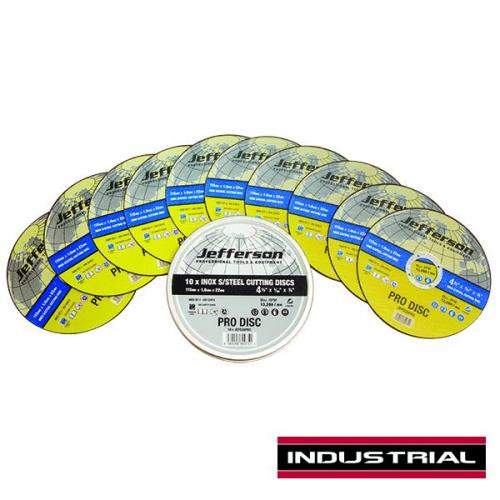 Jefferson 4.5 Inch x 1mm INOX Cutting Disc 22mm Bore (Case of 10) JEFD26PRO-JEFF - jefd26pro-case_1.jpg