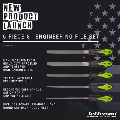 Jefferson Heavy-Duty 5 Piece 8 Inch Engineering File Set JEFENGFIS-05-JEFF - jefengfis-05__3.jpg